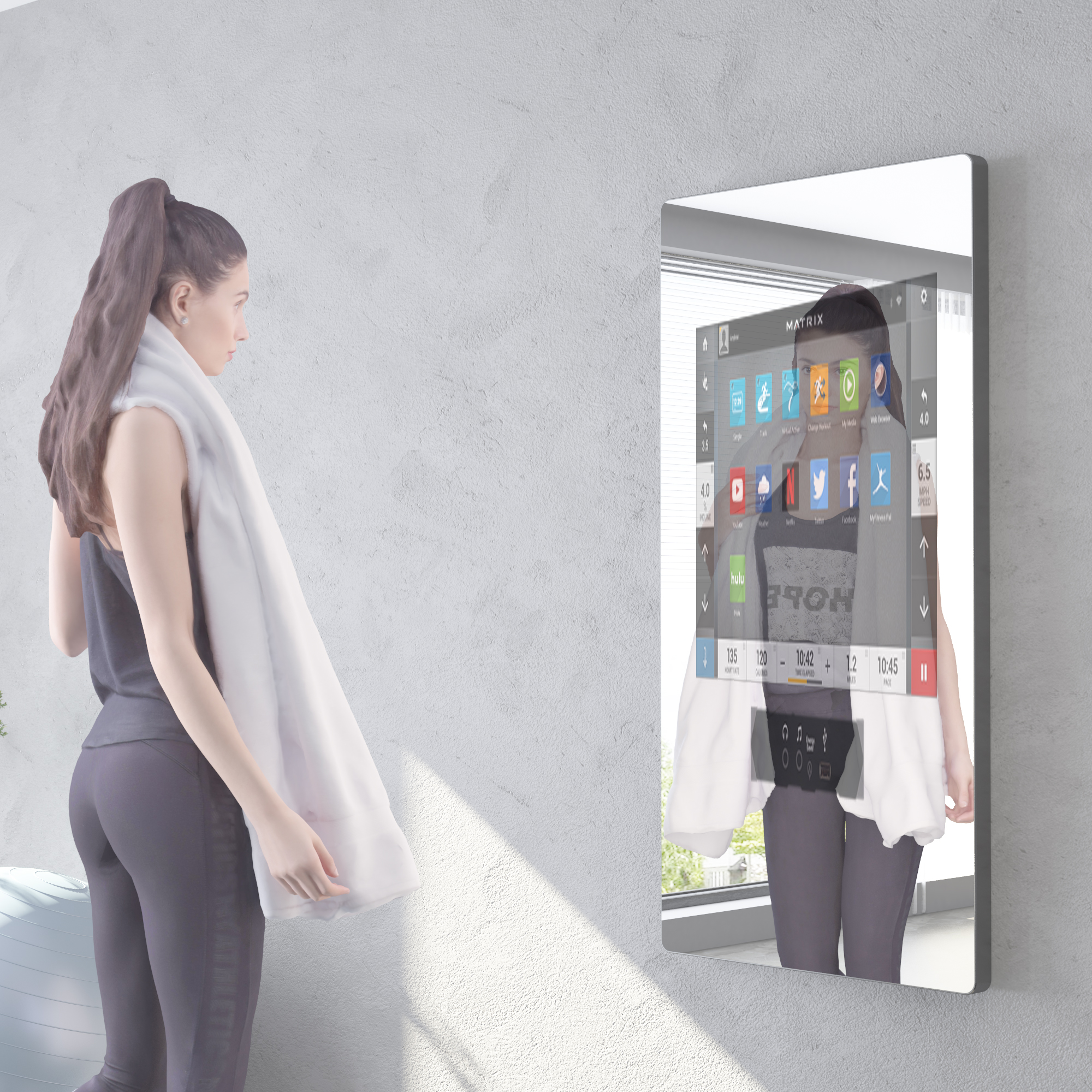 Fitness Mirror Tystart-6112